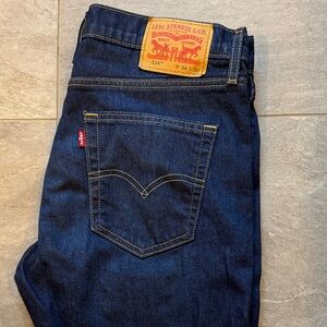 New 514 Men’s Levi's Dark Indigo Straight Jeans